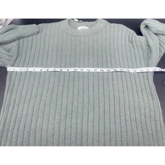 Aerie Women’s Green Ribbed Super Soft Oversized Pullover Sweater Sz S NEW - Picture 8 of 9